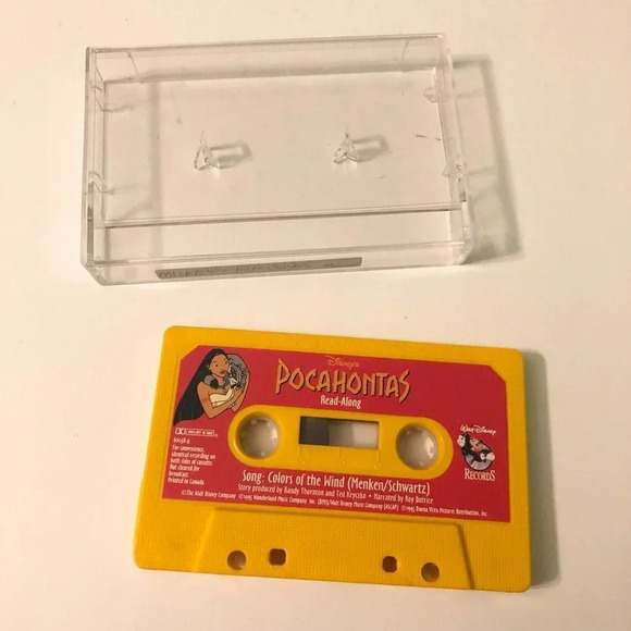 Vtg 1995 Pocahontas Play Along Cassette Tapes Only Lot of  2 - Picture 5 of 8